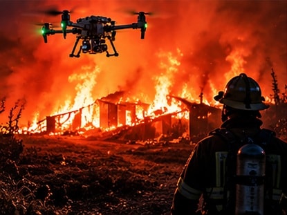 AirTac drone supporting emergency response operations